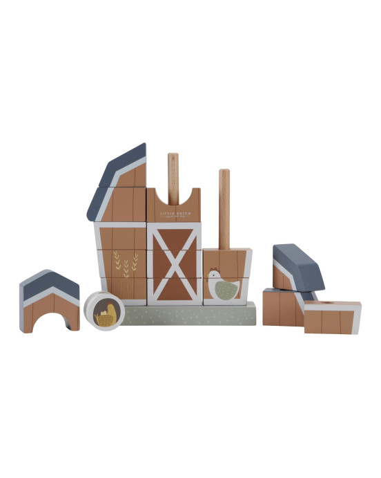 LITTLE DUTCH. Ξύλινο παιχνίδι ταξινόμησης Little Farm FSC