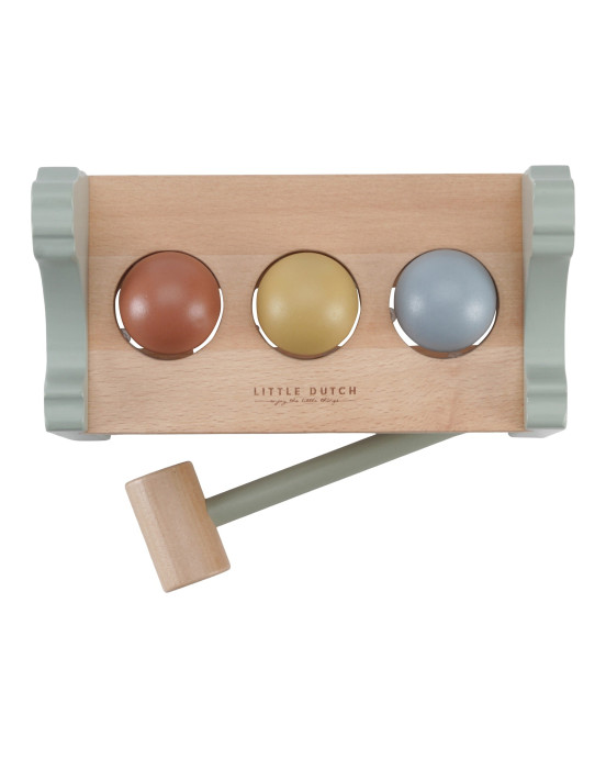 LITTLE DUTCH. Παιχνίδι αντιστοίχησης με μπάλες και σφυρί Little Farm FSC