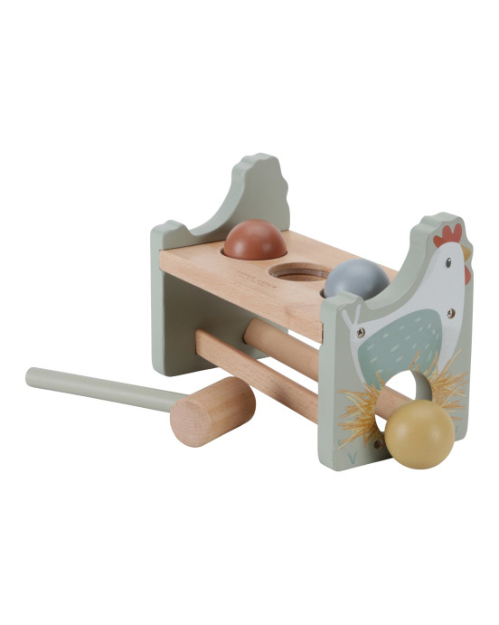LITTLE DUTCH. Παιχνίδι αντιστοίχησης με μπάλες και σφυρί Little Farm FSC