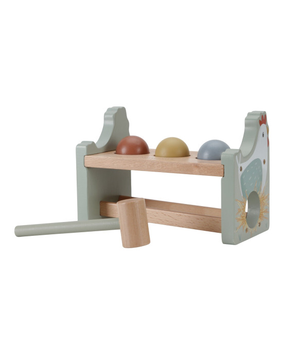 LITTLE DUTCH. Παιχνίδι αντιστοίχησης με μπάλες και σφυρί Little Farm FSC