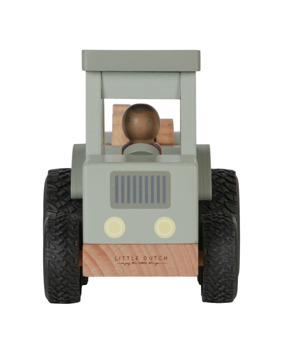 LITTLE DUTCH. Ξύλινο τρακτέρ με καρότσα και ζωάκια Little Farm FSC