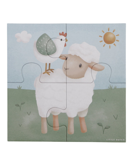 LITTLE DUTCH. Παζλ 4 σε 1 Little Farm FSC