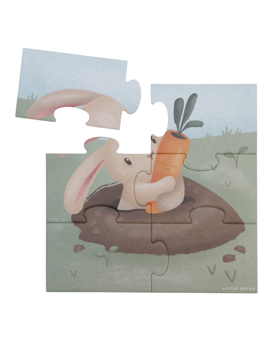 LITTLE DUTCH. Παζλ 4 σε 1 Little Farm FSC