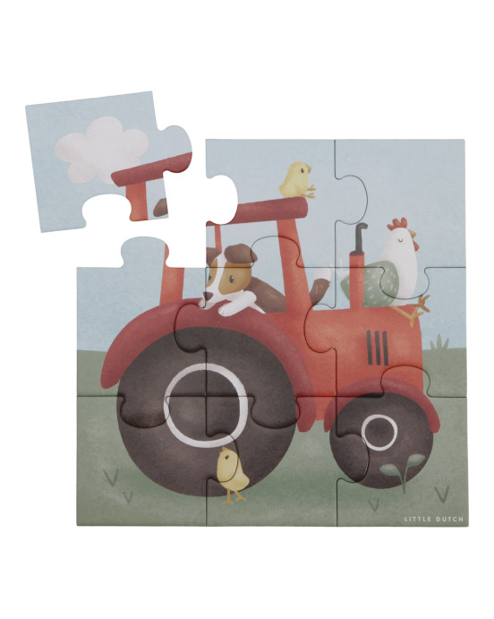 LITTLE DUTCH. Παζλ 4 σε 1 Little Farm FSC