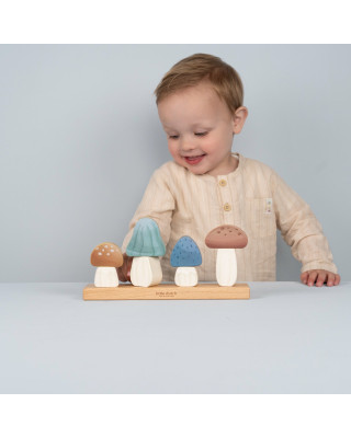 LITTLE DUTCH. Ξύλινο παιχνίδι ταξινόμησης μανιτάρια Forest Friends FSC