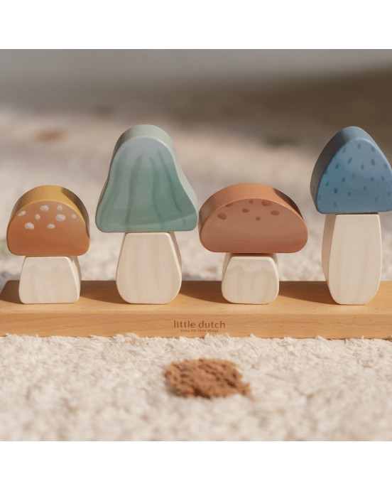 LITTLE DUTCH. Ξύλινο παιχνίδι ταξινόμησης μανιτάρια Forest Friends FSC