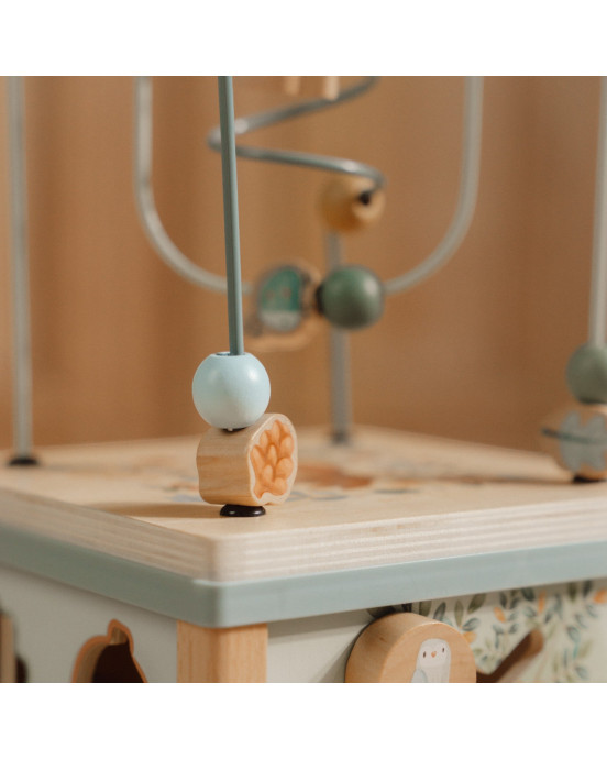 LITTLE DUTCH. Ξύλινος κύβος δραστηριοτήτων με προγραφή Forest Friends FSC