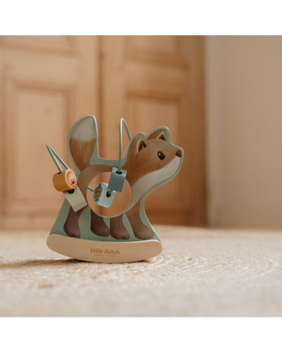 LITTLE DUTCH. Ξύλινος λαβύρινθος ταλάντωσης αλεπού Forest Friends