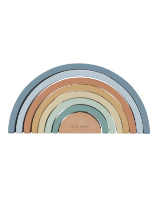 LITTLE DUTCH. Ξύλινο τρισδιάστατο Ουράνιο Τόξο Forest Friends FSC