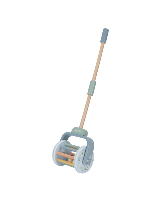 LITTLE DUTCH. Ξύλινη τρεχαλίτσα-κουδουνίστρα με κοντάρι Forest Friends FSC