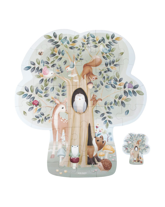 LITTLE DUTCH. Παζλ δαπέδου 37 κομματιών Forest Friends FSC