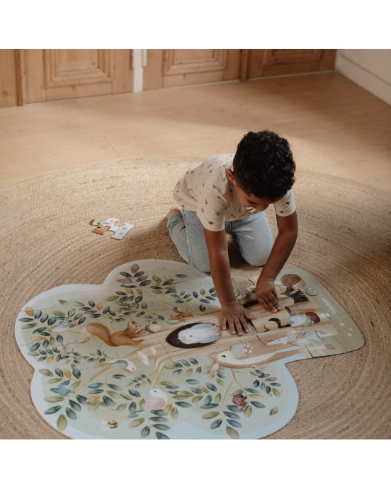 LITTLE DUTCH. Παζλ δαπέδου 37 κομματιών Forest Friends FSC