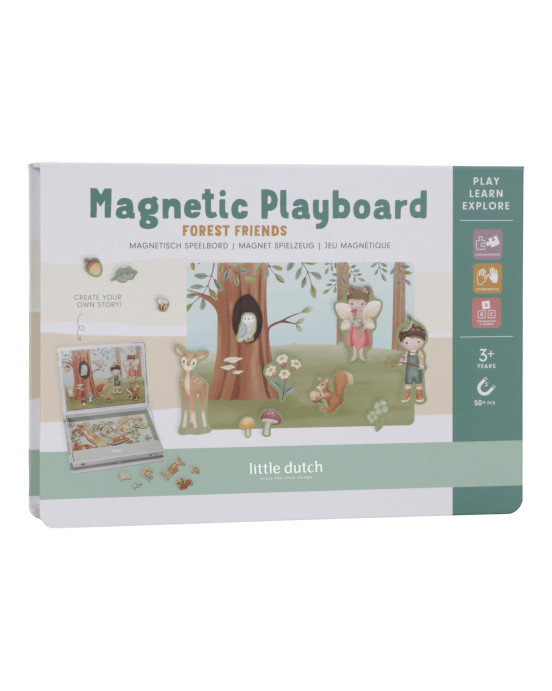 LITTLE DUTCH. Μαγνητικό παιχνίδι σύνθεσης εικόνων σε κασετίνα Forest Friends FSC