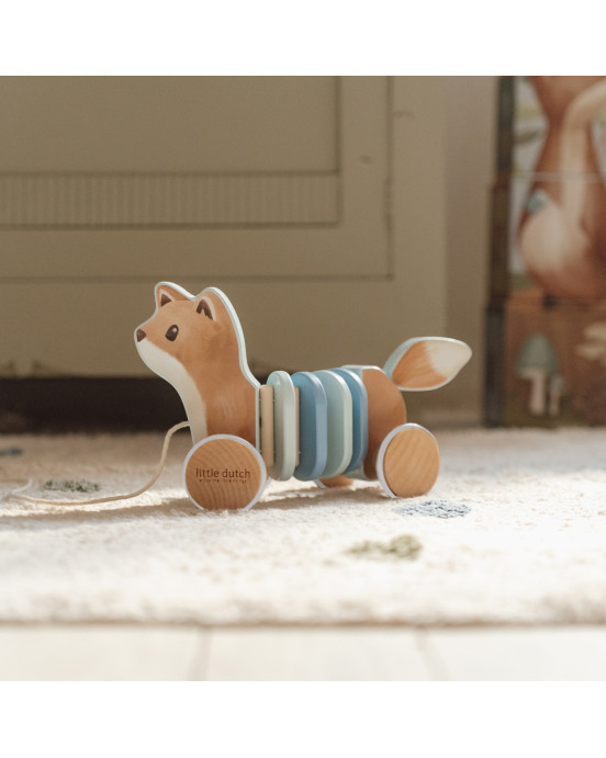 LITTLE DUTCH. Ξύλινη τρεχαλίτσα κινούμενη αλεπού Forest Friends FSC