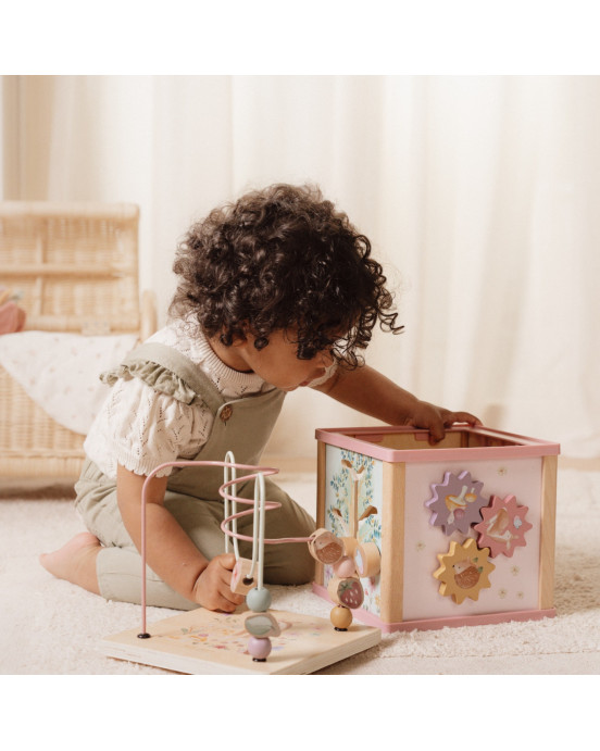 LITTLE DUTCH. Ξύλινος κύβος δραστηριοτήτων με προγραφή Fairy Garden FSC