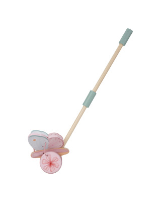 LITTLE DUTCH. Ξύλινη τρεχαλίτσα πεταλούδα με κοντάρι Fairy Garden FSC