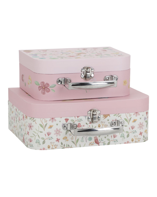 LITTLE DUTCH. Σετ 2 βαλιτσάκια Fairy Garden pink FSC