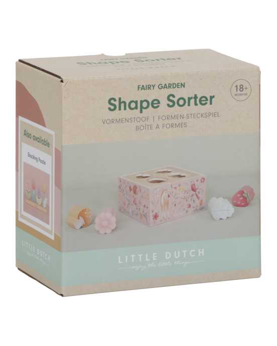 LITTLE DUTCH. Ξύλινο παιχνίδι ταξινόμησης σχημάτων Fairy Garden FSC