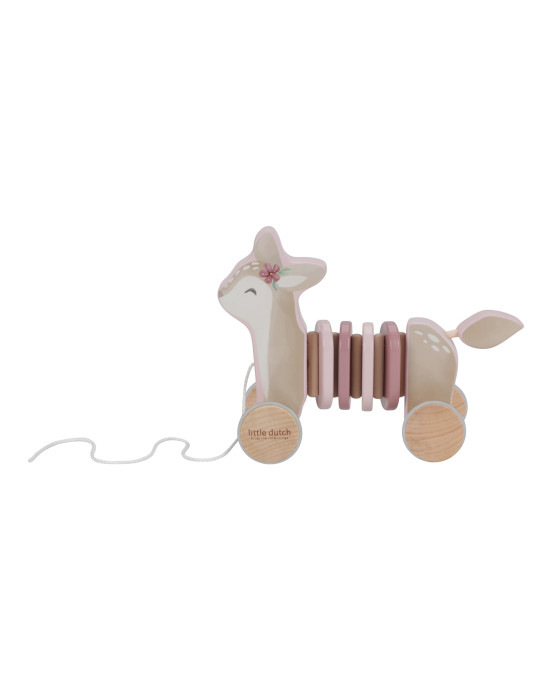 LITTLE DUTCH. Ξύλινη τρεχαλίτσα κινούμενο ελαφάκι Fairy Garden FSC