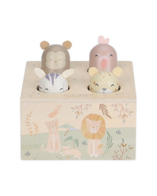 LITTLE DUTCH. Εκπαιδευτικό παιχνίδι pop-up Safari Friends FSC