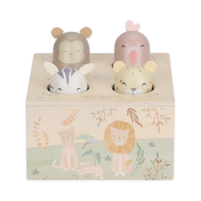 LITTLE DUTCH. Εκπαιδευτικό παιχνίδι pop-up Safari Friends FSC