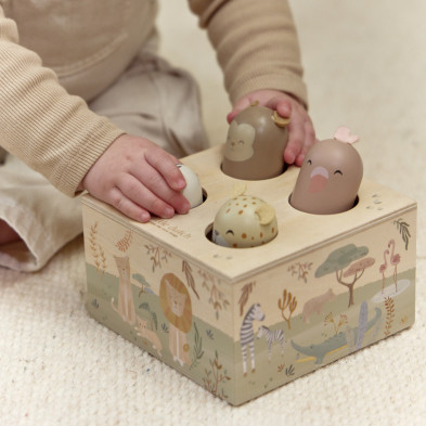 LITTLE DUTCH. Εκπαιδευτικό παιχνίδι pop-up Safari Friends FSC