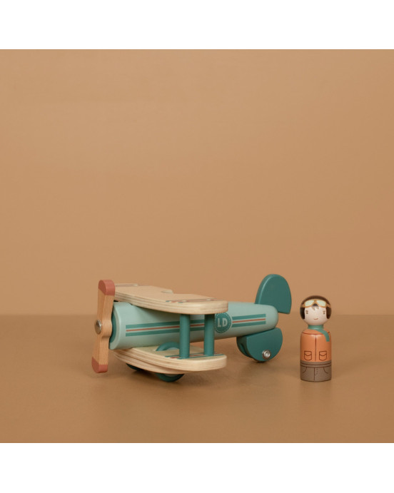 LITTLE DUTCH. Ξύλινο παιχνίδι αεροπλανάκι FSC