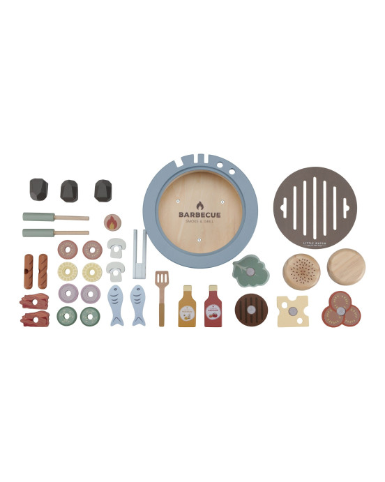 LITTLE DUTCH. Ξύλινο σετ παιχνιδιού barbecue FSC