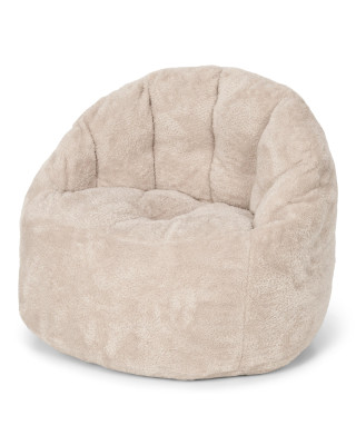 LITTLE DUTCH. Υφασμάτινη παιδική πολυθρόνα-πουφ teddy - μπεζ
