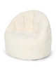 LITTLE DUTCH. Υφασμάτινη παιδική πολυθρόνα-πουφ teddy - λευκό