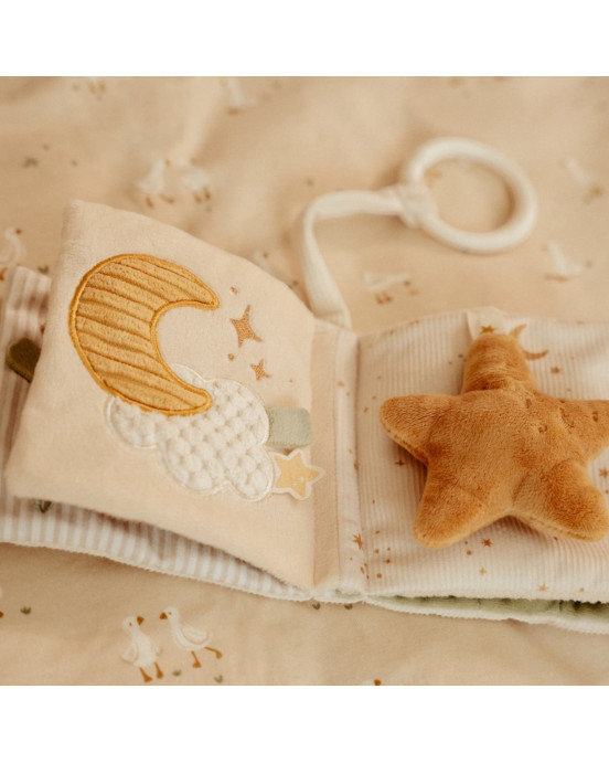 LITTLE DUTCH. Υφασμάτινο βιβλιαράκι δραστηριοτήτων μικρό Newborn Naturals GRS