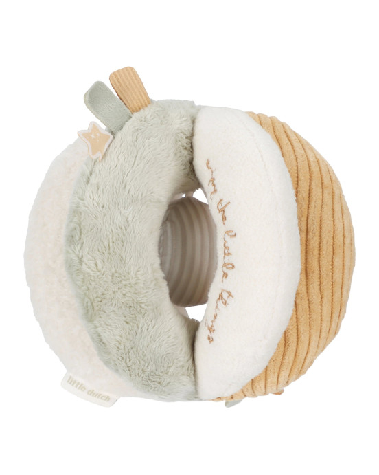 LITTLE DUTCH. Υφασμάτινη μπάλα με χειρολαβές Newborn Naturals GRS