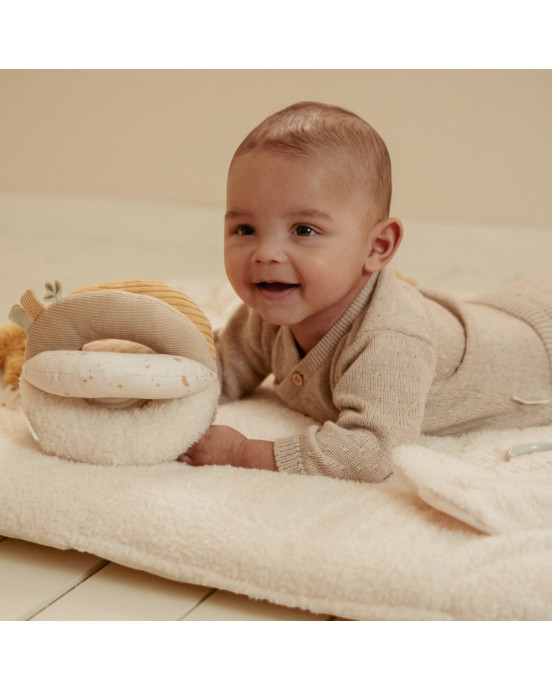 LITTLE DUTCH. Υφασμάτινη μπάλα με χειρολαβές Newborn Naturals GRS