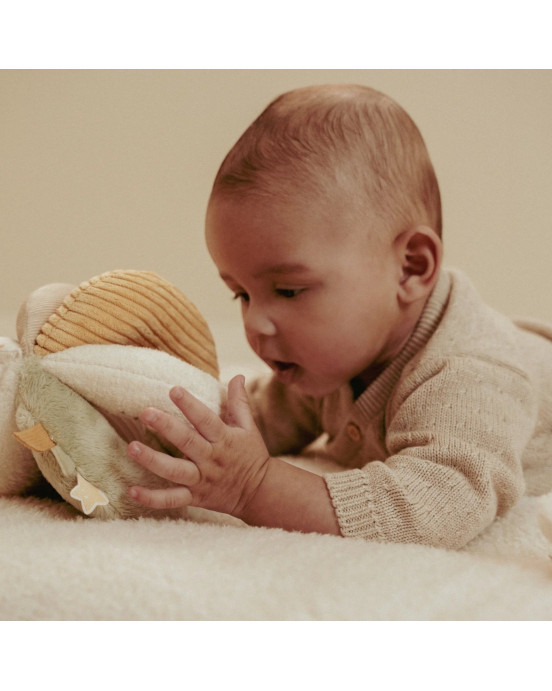 LITTLE DUTCH. Υφασμάτινη μπάλα με χειρολαβές Newborn Naturals GRS