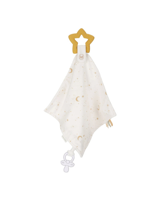 LITTLE DUTCH. Υφασμάτινο ντουντού με μασητικό Newborn Naturals GRS