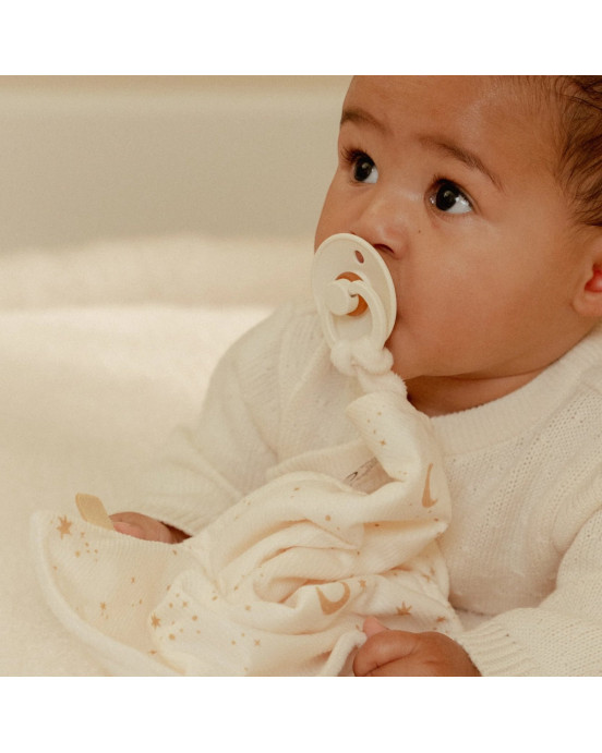 LITTLE DUTCH. Υφασμάτινο ντουντού με μασητικό Newborn Naturals GRS