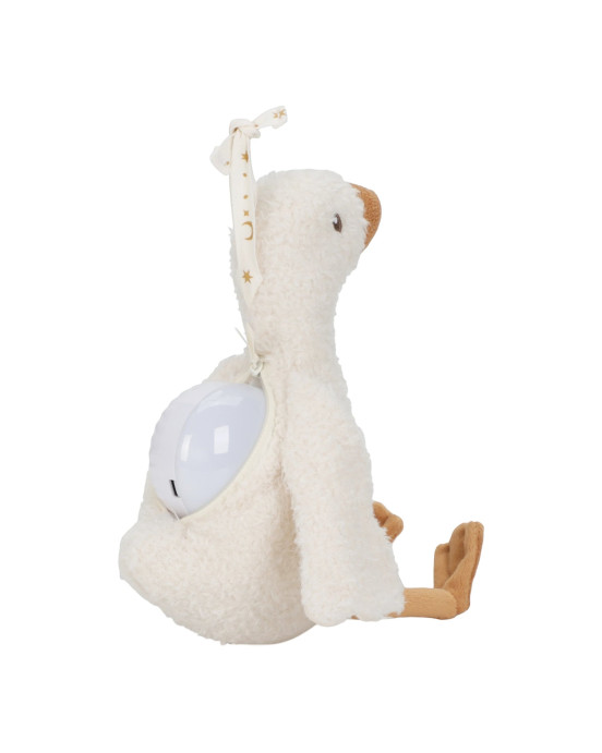 LITTLE DUTCH. Υφασμάτινη χήνα με φωτισμό, λευκούς ήχους & μουσική - επαναφορτιζόμενη