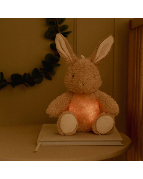 LITTLE DUTCH. Υφασμάτινο κουνελάκι με φωτισμό, λευκούς ήχους & μουσική - επαναφορτιζόμενο