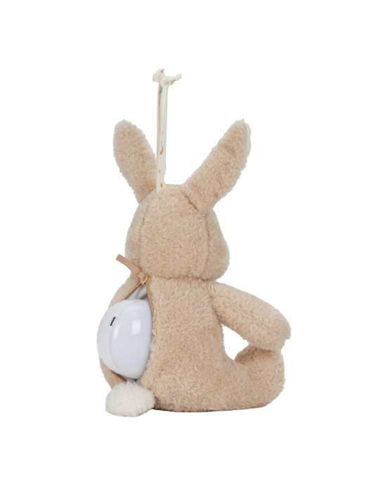 LITTLE DUTCH. Υφασμάτινο κουνελάκι με φωτισμό, λευκούς ήχους & μουσική - επαναφορτιζόμενο
