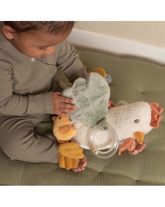 LITTLE DUTCH. Υφασμάτινο κοτοπουλάκι δραστηριοτήτων Little Farm 25εκ.