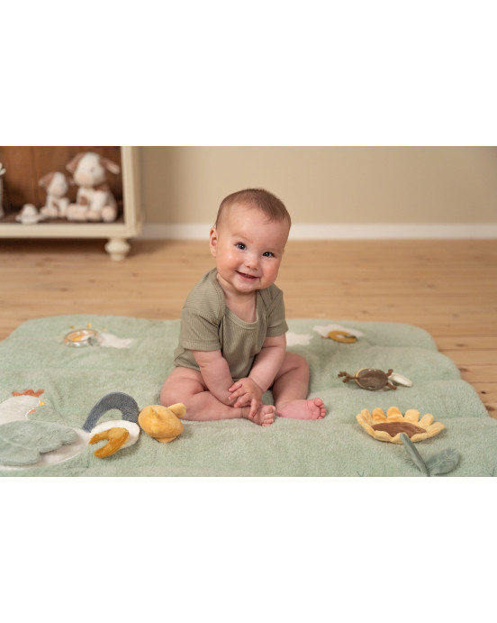 LITTLE DUTCH. Υφασμάτινο στρώμα δραστηριοτήτων Little Farm 100x80