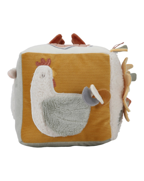 LITTLE DUTCH. Υφασμάτινος κύβος δραστηριοτήτων Little Farm