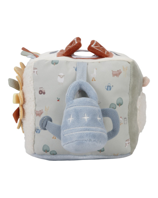 LITTLE DUTCH. Υφασμάτινος κύβος δραστηριοτήτων Little Farm