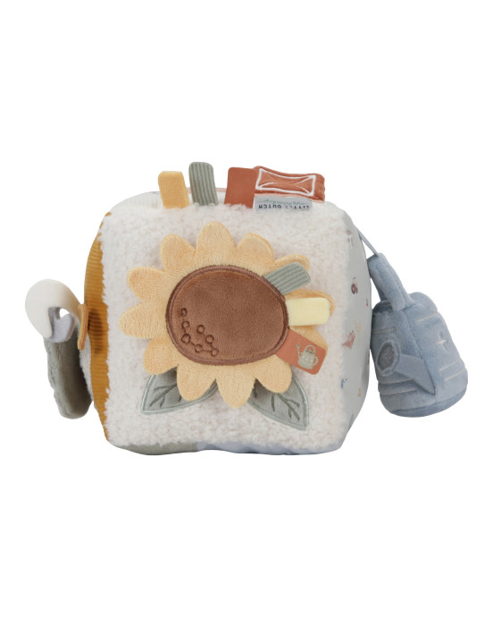 LITTLE DUTCH. Υφασμάτινος κύβος δραστηριοτήτων Little Farm