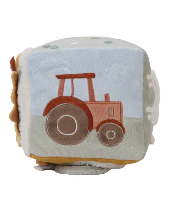 LITTLE DUTCH. Υφασμάτινος κύβος δραστηριοτήτων Little Farm