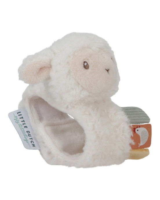 LITTLE DUTCH. Υφασμάτινο βραχιολάκι-κουδουνίστρα Little Farm