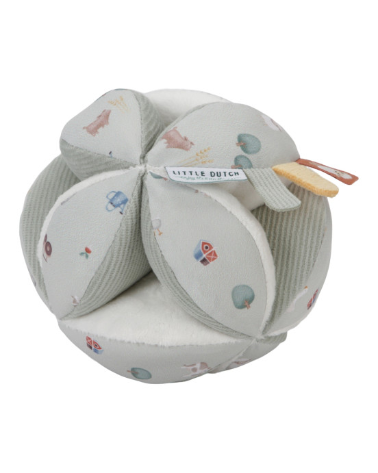 LITTLE DUTCH. Υφασμάτινη μπάλα με χειρολαβές Little Farm