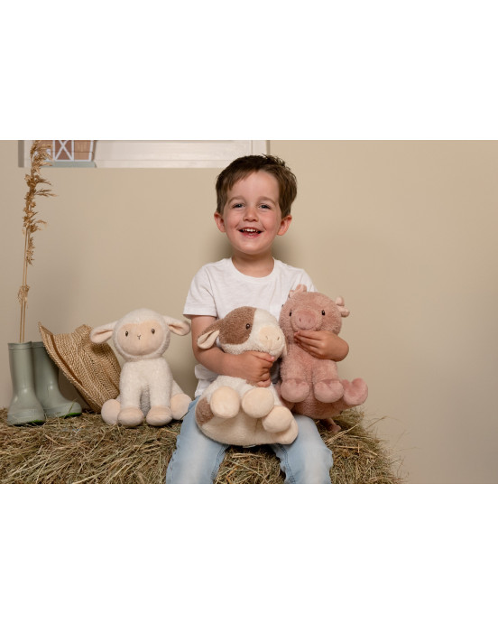 LITTLE DUTCH. Υφασμάτινο κουκλάκι Αγελαδίτσα Little Farm 17εκ.