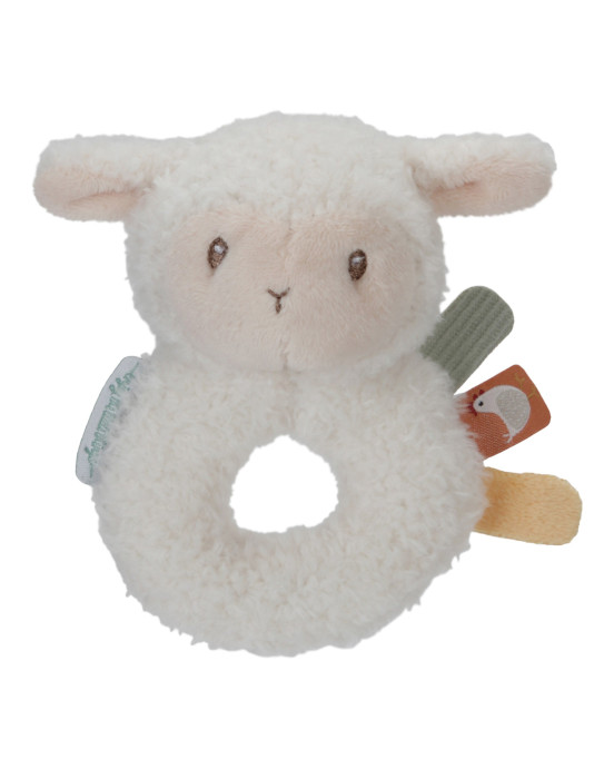 LITTLE DUTCH. Υφασμάτινη κουδουνίστρα Προβατάκι Little Farm