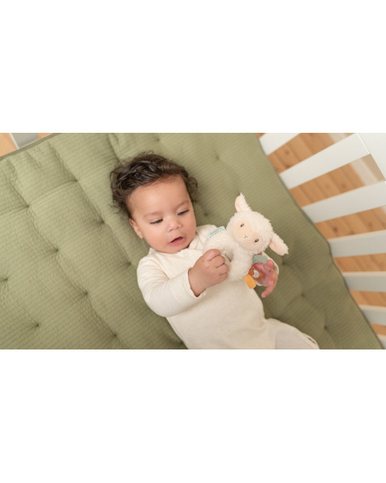 LITTLE DUTCH. Υφασμάτινη κουδουνίστρα Προβατάκι Little Farm